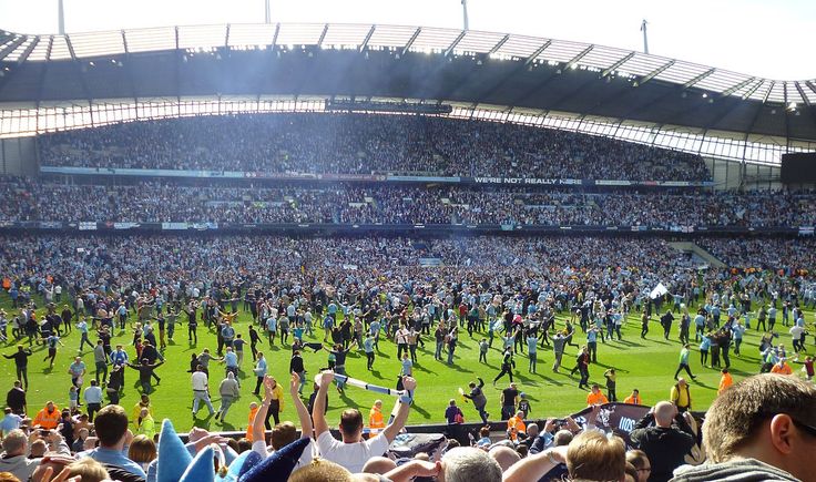 Man City Fans Invade Pitch 2012